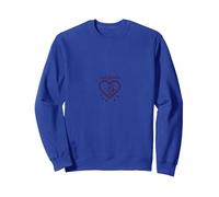 Cupidon Apprenti Amour Flèches Coeur Cadeau Romantique Sweatshirt, Unisexe pour Adultes, Bleu Royal, S