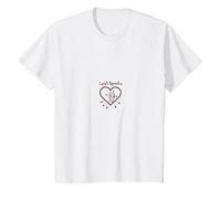 Cupidon Apprenti Amour Flèches Coeur Cadeau Romantique T-Shirt, Enfant, Blanc, 4 Ans
