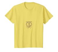 Cupidon Apprenti Amour Flèches Coeur Cadeau Romantique T-Shirt, Enfant, Citron, 2 Ans