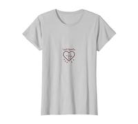Cupidon Apprenti Amour Flèches Coeur Cadeau Romantique T-Shirt, Femme, Argent, XS