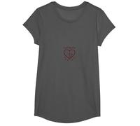 Cupidon Apprenti Amour Flèches Coeur Cadeau Romantique T-Shirt, Fille, Asphalte, M