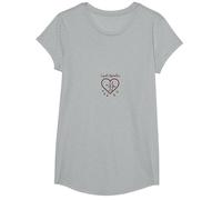 Cupidon Apprenti Amour Flèches Coeur Cadeau Romantique T-Shirt, Fille, Gris Chiné, XS