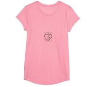 Cupidon Apprenti Amour Flèches Coeur Cadeau Romantique T-Shirt, Fille, Rose, L