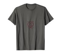 Cupidon Apprenti Amour Flèches Coeur Cadeau Romantique T-Shirt, Homme, Asphalte, XL