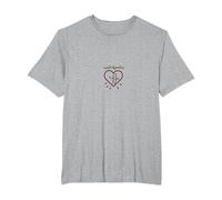 Cupidon Apprenti Amour Flèches Coeur Cadeau Romantique T-Shirt, Homme Grandes Tailles, Gris Chiné, 3X Tall