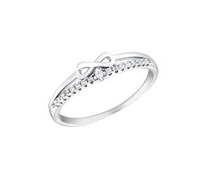 Cupidon bague 925 bagues en argent sterling pour femmes, avec zircone cubique synthétique, argent, infini, livré dans une boîte cadeau de bijoux, 2035635