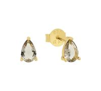 Cupidon boucles d’oreilles Boucles d’oreilles en argent sterling 925 Boucles d’oreilles pour femmes, avec verre, 0,6 cm, gris, livré dans une boîte cadeau de bijoux, 2039271