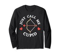 Cupidon Bow & Arrow - Just Call Me Cupidon Valentine Day Drôle Manche Longue