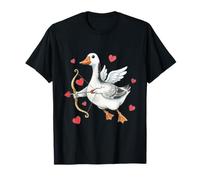Cupidon Canard Amour Saint Valentin Art Romantique T-Shirt