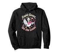 Cupidon Oie en Vrac Saint-Valentin Amour Humour Sweat à Capuche