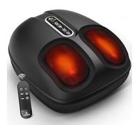 CuPiLo Masseur de pieds avec chaleur, masseur de pieds Shiatsu avec télécommande, massage profond des pieds de compression pour neuropathie et fasciite plantaire, cadeau idéal pour homme N