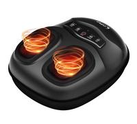 CuPiLo Shiatsu Masseur de pieds avec chaleur : masseur de fasciite plantaire pour tissus profonds, compression réglable et chaleur pour neuropathie et fatigue, cadeau pour homme et femme, taille