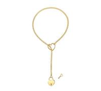 Cupimatch Collier Femme Acier Inoxydable: Collier Choker Chaîne Cubaine en Y Coeur Réglable Style Gothique Punk Fantaisie - Cadeau Anniversaire