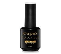Cupio Rubber Base French Clear 15 ml - Base UV/LED transparente pour vernis semi-permanent - Base flexible pour renforcement de l’ongle naturel et French manucure