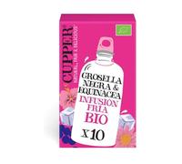 CUPPER - Infusion froide au cassis et échinacée bio 10 sachets infuseurs (Groseille)