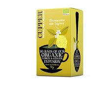 CUPPER Lot de 20 sachets de thé au citron au gingembre 50 g