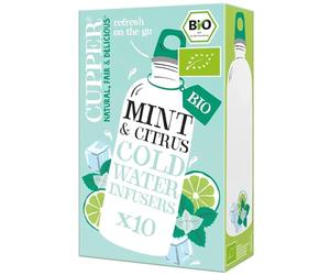 CUPPER MENTA Y CITRICOS infusion fria - mélange de plantes à infuser, peut être consommé en journée ou en soirée et convient à ceux qui privilégient des produits efficaces au quotidien. et devient un