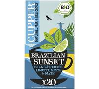 CUPPER Pack de 20 Bolistes BIO Brésil Bio - Végétalien - Contient du maté, de la menthe poivrée et de la racine de réglisse