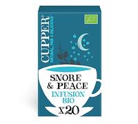 CUPPER SNORE PEACE infusion 20bolsitas. BIO - mélange de plantes à infuser, se déguste chaud pour un moment de détente et convient à ceux qui privilégient des produits efficaces au quotidien. et devie