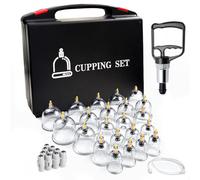 Cupping Therapy Ventouse Chinoise, 22 Pcs Ventouses Set pour Visage et Corps, Professionnelles Anti Cellulite et Détendre Muscles, avec des Storage Suitcase