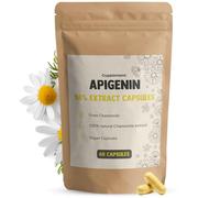 Cupplement Apigenin 60 Capsules 98% Extrait 100 MG Par Capsule - Superfood - Suppléments pour le sommeil - Apigenin - No 50mg, Powder, BIO, Liposomal or 200mg - Apigenina - 25