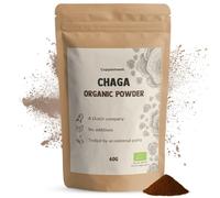 Cupplement | Chaga 60 grammes | Biologique | Cuillère gratuite | Poudre de champignons de la plus haute qualité