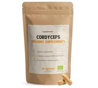 Cupplement Cordyceps Mushroom Capsules 60 Pièces 500 MG Par Capsule Bio - Sans Poudre - Supplément - Superfood - Champignon - Militaris, Sinensis