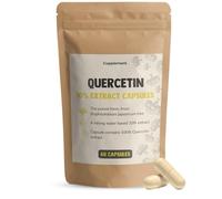 Cupplement - Extrait de Quercétine 60 Gélules - Formule Concentrée 10:1-250 mg par Gélule - Alternative Sans Zinc ni Broméline - Supplément Végétal en Capsules Pratiques