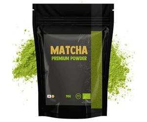 Cupplement | Matcha de qualité supérieure 90 grammes | Biologique | Poudre de thé vert de la plus haute qualité | 2 mesures par jourthé | thé