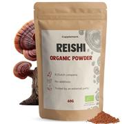 Cupplement Poudre de Champignon Reishi 60 g Biologique - Sans Capsule ni Extrait - Complément - Champignon - Poudre