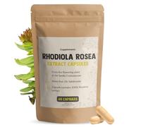 Cupplement Rhodiola Rosea Capsules 60 Pièces 3% Extrait 500 MG par Capsule - Pas de poudre - Supplément - Superfood - Nootropics - 3% Rosavins - Adaptogenic - Natural - Vegan - Roseroot