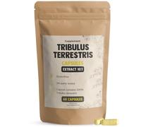 Cupplement Tribulus Terrestris 60 gélules Extrait 10:1 500 MG par gélule - Libido - Masse musculaire - Sang - Coeur - Gencives - Peau - Vitamines - Minéraux - Vegan - Supplément - Superfood