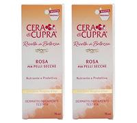 Cera di Cupra Crème de cire Rose pour peaux sèches – Lot de 2 – 75 ml
