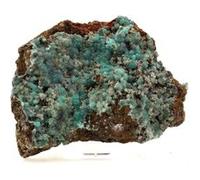 CUPROADAMITE - Pierre Naturelle en Provenance de Grèce, Lavrion - Rare Minéral Vert Vif, Collection Minéralogie 2540.5 ct - Certificat d'Authenticité Inclus 110 x 92 x 38 mm Vert G