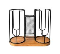 Cups Coffee Cup Holder | 3 Compartments Stable Condiment Station | Coffee B | Drink Station Organizer For Home, Kitchen, Cabinet, Restaurant, Break Room, Counter, Desk, Desktop, Buffet, Bar, Couch