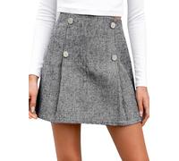 CUPSHE Mini jupe plissée, décontractée et tendance pour l'automne et l'hiver