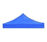 Cupsofu Remplacement de la Couverture Supérieure de la Canopée 2X2M Remplacement de Pavillon de Patio Pliable Résistant à la Pluie en Tissu de à Quatre Coins Bleu