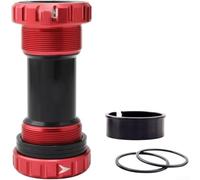 Cupule de Pédalier en Aluminium pour t6 pour VTT Cupule de Pédalier | Filetage standard, compatibilité 68-73mm, montage pour facile, roulements fluides, performance améliorée(Red)