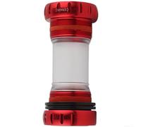 Cupule Pédalier Route pour vtt pour bsa 24mm Étanche Double Cupule | Compatibilité pour bsa BC1.37, 68-73mm, axe creux 24mm, route pour vtt pour gravel, rondelles incluses(red)