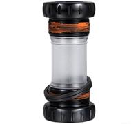 Cupule Pédalier Route pour vtt pour bsa 24mm Étanche Double Cupule | Compatibilité pour bsa BC1.37, 68-73mm, axe creux 24mm, route pour vtt pour gravel, rondelles incluses(black)
