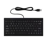CUQI Mini clavier, petit clavier filaire 82 touches ciseaux, interface USB, clavier compact pour Android, Windows PC, ordinateur portable, Raspberry Pi, Windows 10/8/7