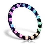 CUQI WS2812 Anneau LED RVB 16 bits adressable individuellement WS2812 LED 68 mm de diamètre pour Arduino, Raspberry Pi, projets de bricolage