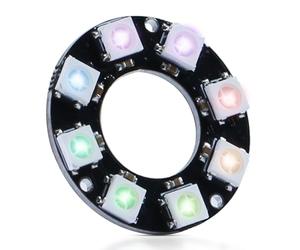 CUQI WS2812 Anneau LED RVB 8 bits adressable individuellement WS2812 LED 50 mm de diamètre pour Arduino, Raspberry Pi, projets de bricolage