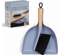 CUQOO Balai Pelle Balayette Bambou | Ramasse Miette de Table Compact