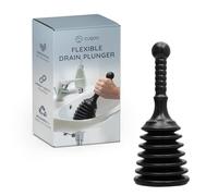 CUQOO Déboucheur de toilettes flexible robuste avec tête - Déboucheur d'évier et de vidange sans effort et puissant pour salles de bains, cuisines, éviers, baignoires et douches | Déboucheur de