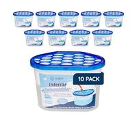 CUQOO Lot de 10 déshumidificateurs jetables pour la maison - 500 ml - Absorbeur d'humidité pour humidité, moisissure, cuisine, armoire, chambre, caravane, bureau, garage, salle de bain - Mini