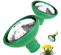 CUQOO Lot de 2 arrosoirs universels avec Embout en Caoutchouc et Face nickelée, Compatible avec Tous Les arrosoirs, Parfait pour Les Plantes de Jardin d'intérieur et d'extérieur