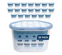 CUQOO Lot de 20 déshumidificateurs jetables pour la maison, 500 ml, absorbeurs d'humidité pour humidité, moisissure, cuisine, armoire, chambre, caravane, bureau, garage, salle de bain - Mini