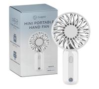 CUQOO Mini ventilateur à main - Ventilateur rechargeable par USB avec batterie de 800 mAh et 3 vitesses, portable pour voyage, maison, bureau, école et utilisation quotidienne, mini ventilateur