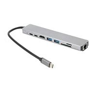 Cuque Cadeau de Juillet Port d'extension Intelligent Hub USB-C Multifonction Commodité Ordinateur d'extension de Carte réseau Hub USB-C pour Un Usage Domestique